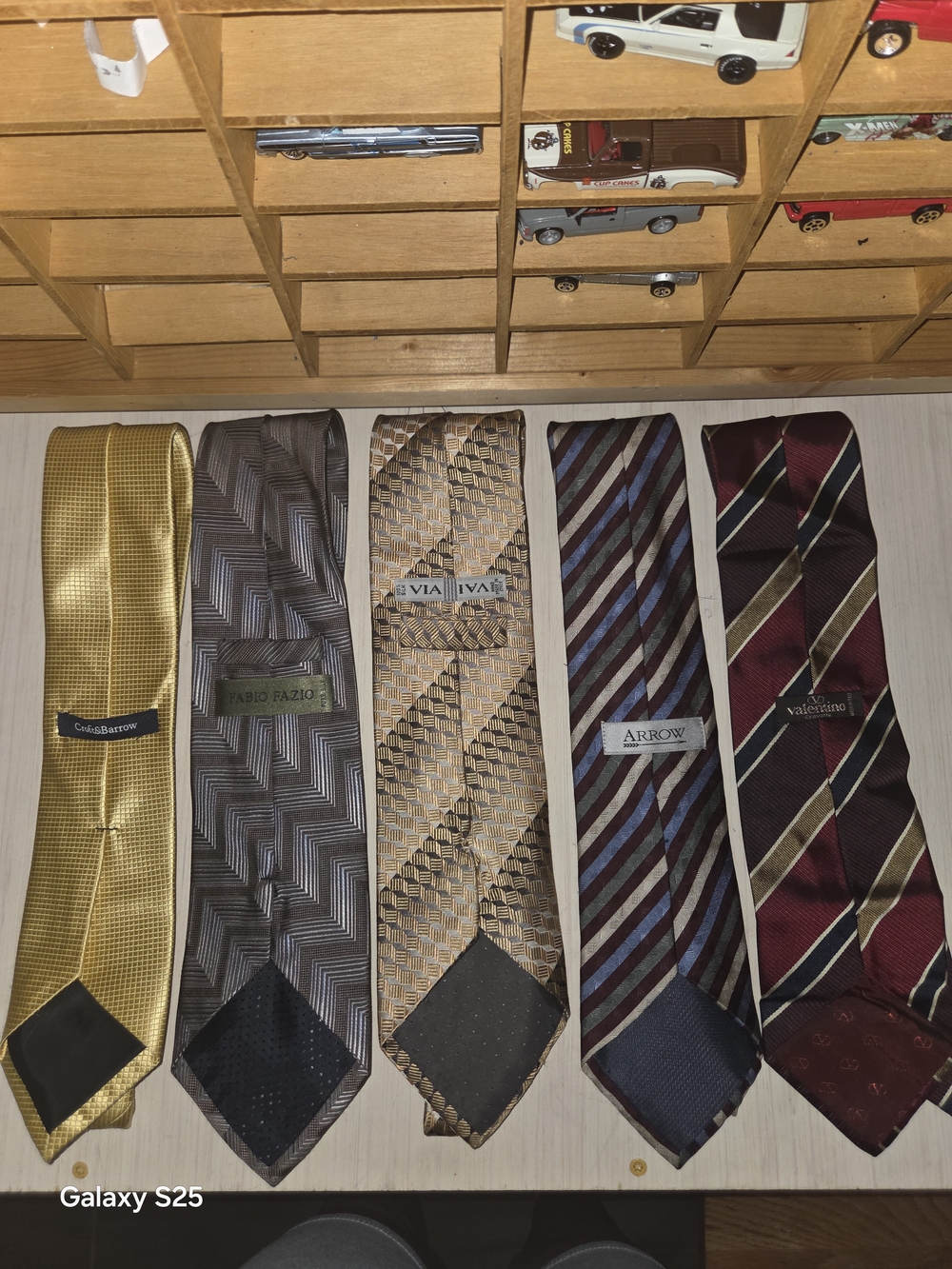 Classic Men's Ties Pack - Yellow, Gray, Gold, Blue, Burgundy